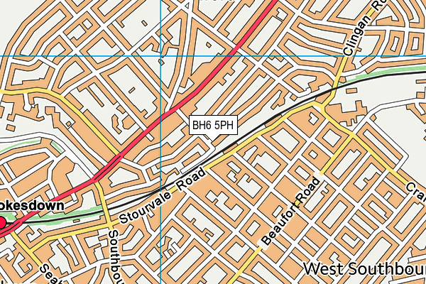 BH6 5PH map - OS VectorMap District (Ordnance Survey)