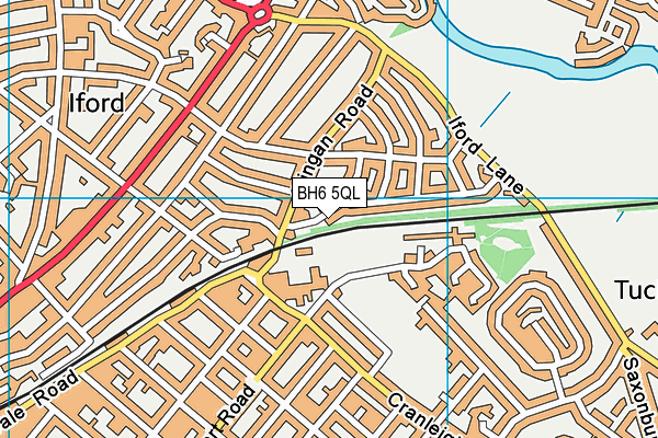 BH6 5QL map - OS VectorMap District (Ordnance Survey)