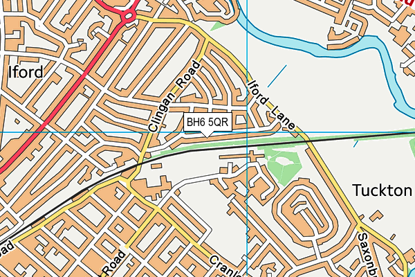 BH6 5QR map - OS VectorMap District (Ordnance Survey)