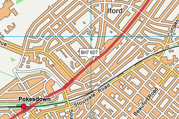 BH7 6DT map - OS VectorMap District (Ordnance Survey)