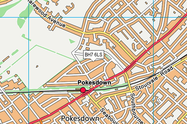 BH7 6LS map - OS VectorMap District (Ordnance Survey)