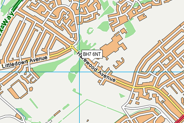 BH7 6NT map - OS VectorMap District (Ordnance Survey)