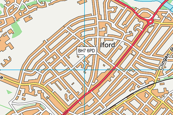 Swanmore Gardens map (BH7 6PD) - OS VectorMap District (Ordnance Survey)