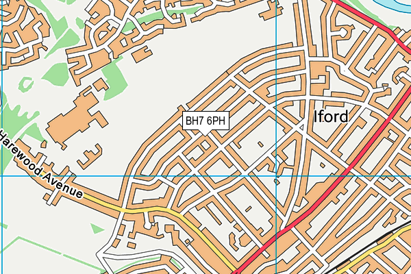 BH7 6PH map - OS VectorMap District (Ordnance Survey)