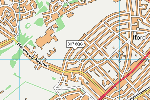 BH7 6QG map - OS VectorMap District (Ordnance Survey)
