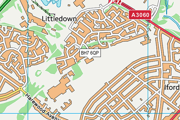 Tregonwell Academy map (BH7 6QP) - OS VectorMap District (Ordnance Survey)