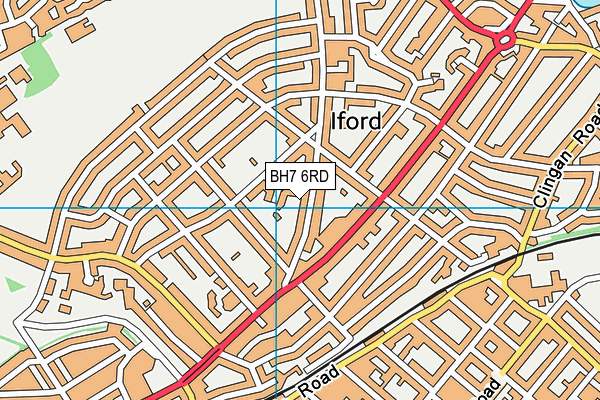 BH7 6RD map - OS VectorMap District (Ordnance Survey)