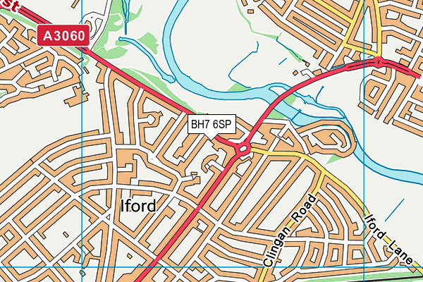 BH7 6SP map - OS VectorMap District (Ordnance Survey)