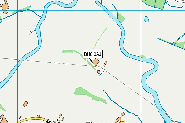 BH8 0AJ map - OS VectorMap District (Ordnance Survey)