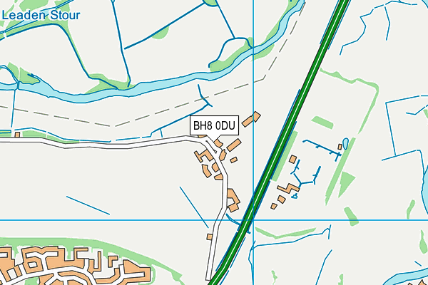 BH8 0DU map - OS VectorMap District (Ordnance Survey)