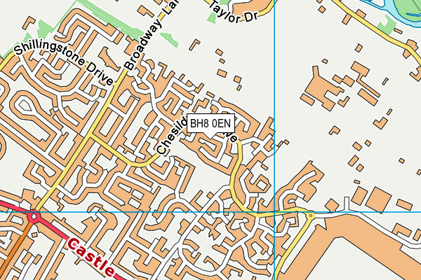 BH8 0EN map - OS VectorMap District (Ordnance Survey)