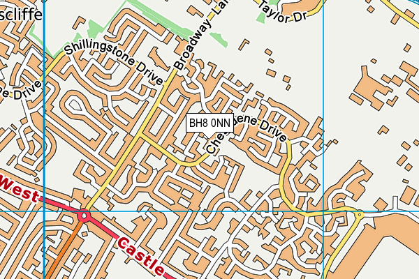 BH8 0NN map - OS VectorMap District (Ordnance Survey)