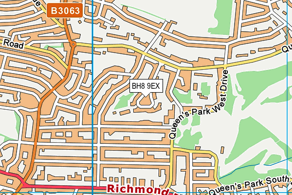 Map of WENTWORTH CLOSE (BOURNEMOUTH) RESIDENTS ASSOCIATION LIMITED at district scale