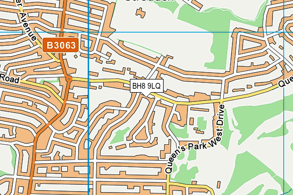 BH8 9LQ map - OS VectorMap District (Ordnance Survey)