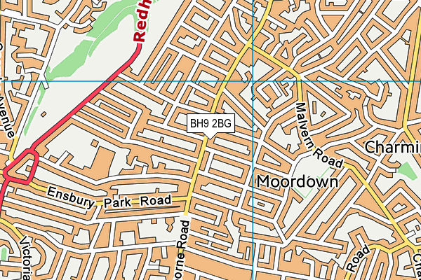 Map of RAW DOGS BOURNEMOUTH LIMITED at district scale