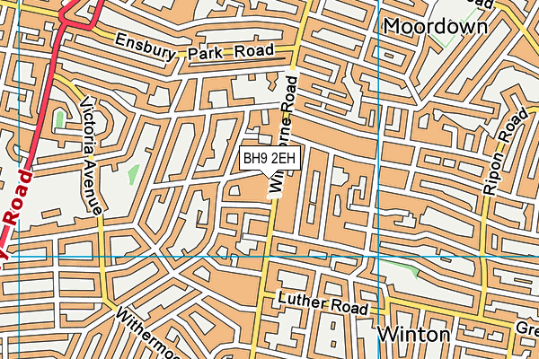 BH9 2EH map - OS VectorMap District (Ordnance Survey)