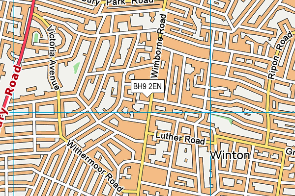 BH9 2EN map - OS VectorMap District (Ordnance Survey)