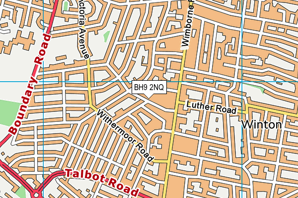 BH9 2NQ map - OS VectorMap District (Ordnance Survey)