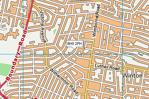 BH9 2PH map - OS VectorMap District (Ordnance Survey)
