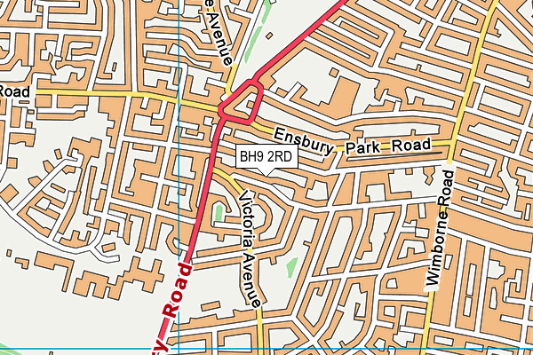 BH9 2RD map - OS VectorMap District (Ordnance Survey)