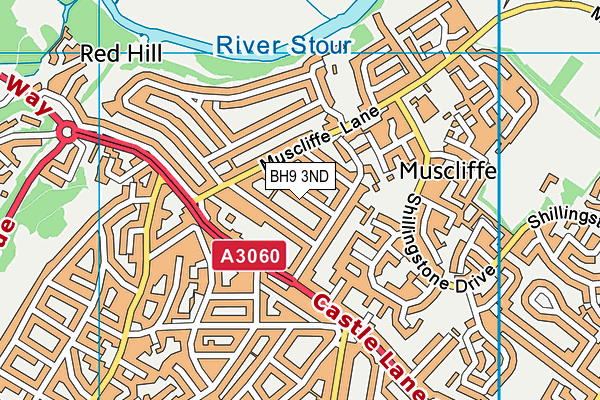 BH9 3ND map - OS VectorMap District (Ordnance Survey)