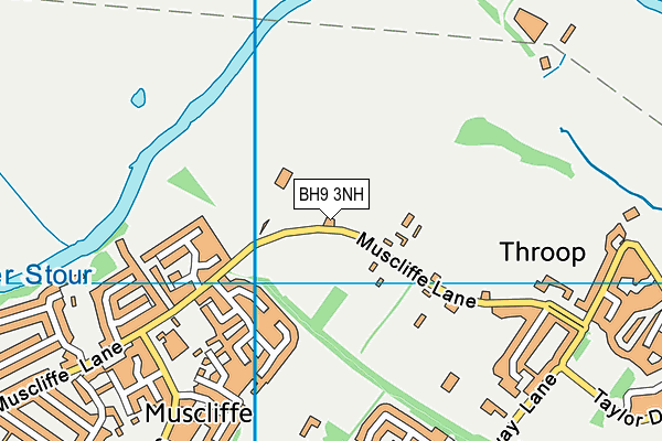 BH9 3NH map - OS VectorMap District (Ordnance Survey)