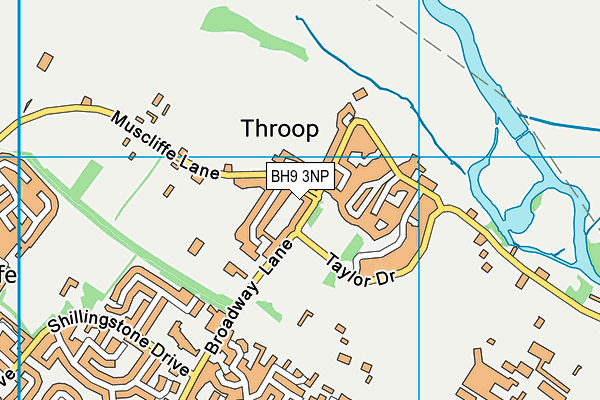 BH9 3NP map - OS VectorMap District (Ordnance Survey)