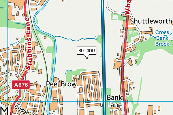 BL0 0DU map - OS VectorMap District (Ordnance Survey)