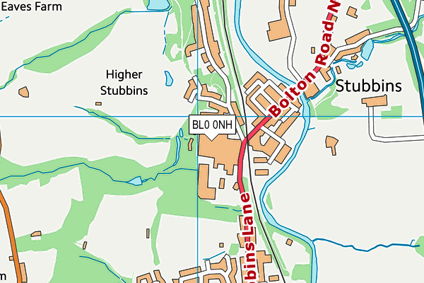 BL0 0NH map - OS VectorMap District (Ordnance Survey)