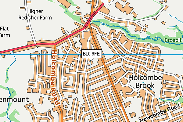 BL0 9FE map - OS VectorMap District (Ordnance Survey)