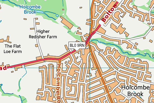 Map of ROBINSON LEE (BURY) LTD at district scale