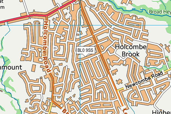 BL0 9SS map - OS VectorMap District (Ordnance Survey)