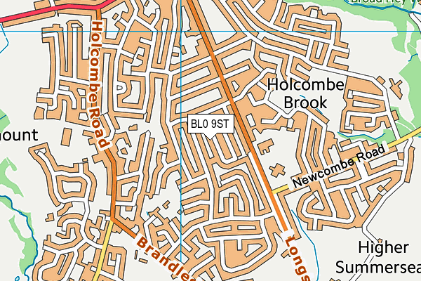 BL0 9ST map - OS VectorMap District (Ordnance Survey)