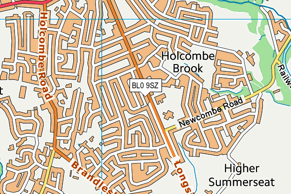 BL0 9SZ map - OS VectorMap District (Ordnance Survey)