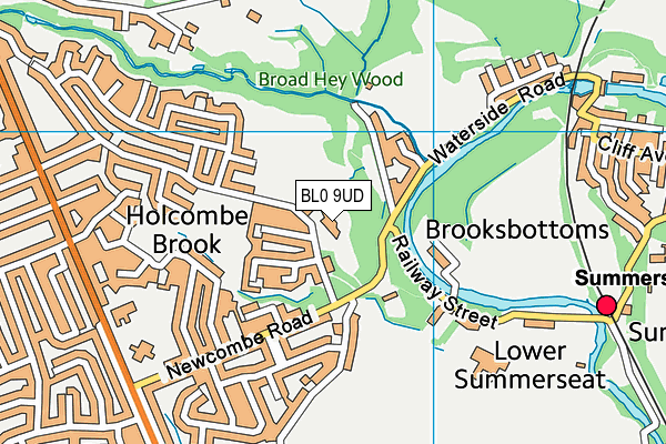 BL0 9UD map - OS VectorMap District (Ordnance Survey)