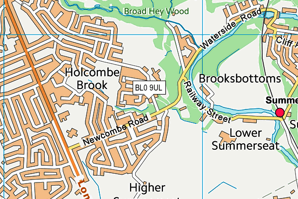 BL0 9UL map - OS VectorMap District (Ordnance Survey)