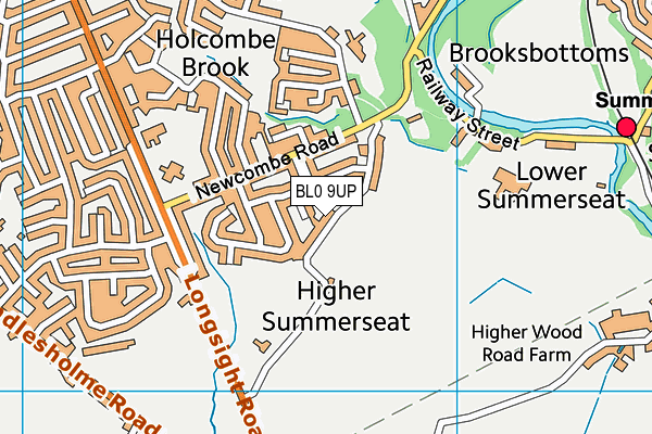 BL0 9UP map - OS VectorMap District (Ordnance Survey)