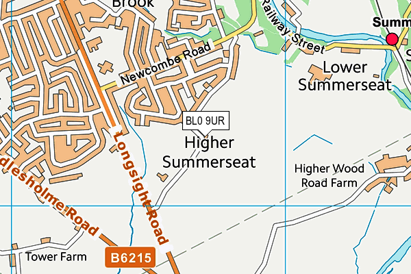 BL0 9UR map - OS VectorMap District (Ordnance Survey)
