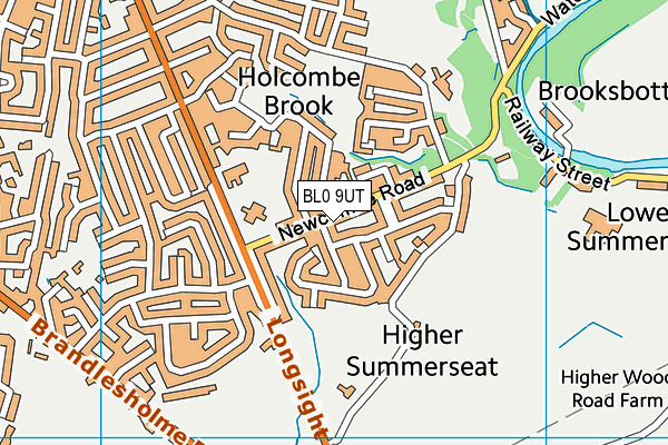 BL0 9UT map - OS VectorMap District (Ordnance Survey)