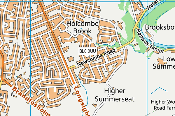 BL0 9UU map - OS VectorMap District (Ordnance Survey)