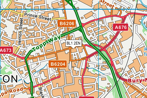BL1 2EN map - OS VectorMap District (Ordnance Survey)