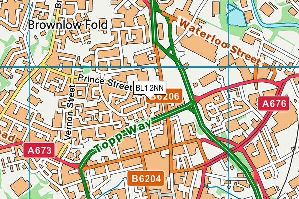BL1 2NN map - OS VectorMap District (Ordnance Survey)