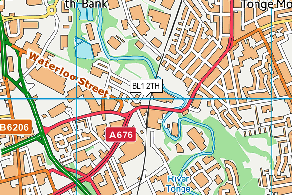 BL1 2TH map - OS VectorMap District (Ordnance Survey)