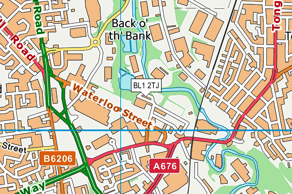 BL1 2TJ map - OS VectorMap District (Ordnance Survey)