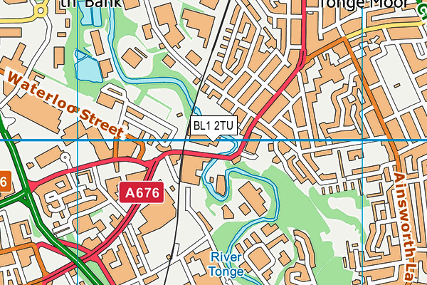 BL1 2TU map - OS VectorMap District (Ordnance Survey)