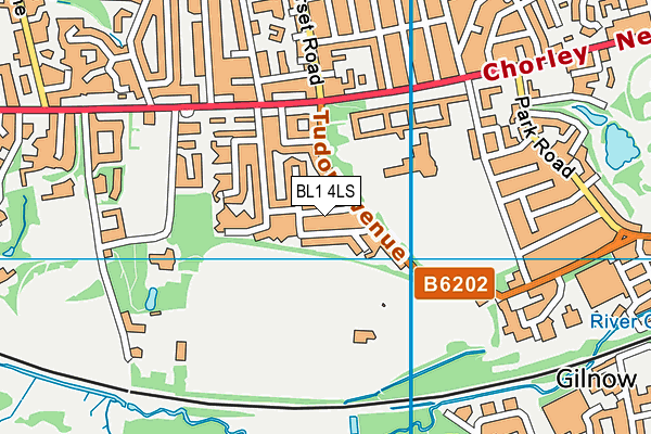 BL1 4LS map - OS VectorMap District (Ordnance Survey)