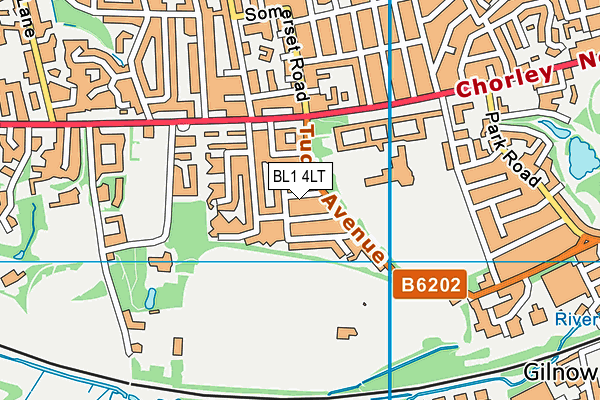 BL1 4LT map - OS VectorMap District (Ordnance Survey)