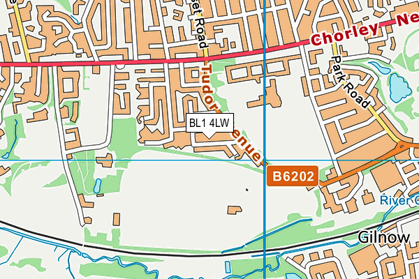 BL1 4LW map - OS VectorMap District (Ordnance Survey)