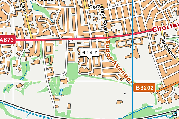 BL1 4LY map - OS VectorMap District (Ordnance Survey)