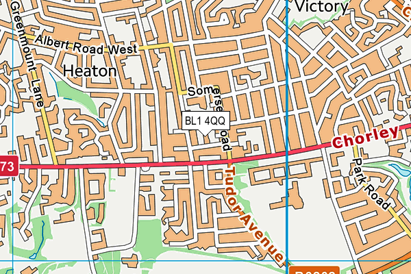 BL1 4QQ map - OS VectorMap District (Ordnance Survey)